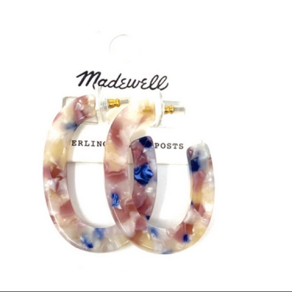 NWT MADEWELL Oval Hoop Earrings